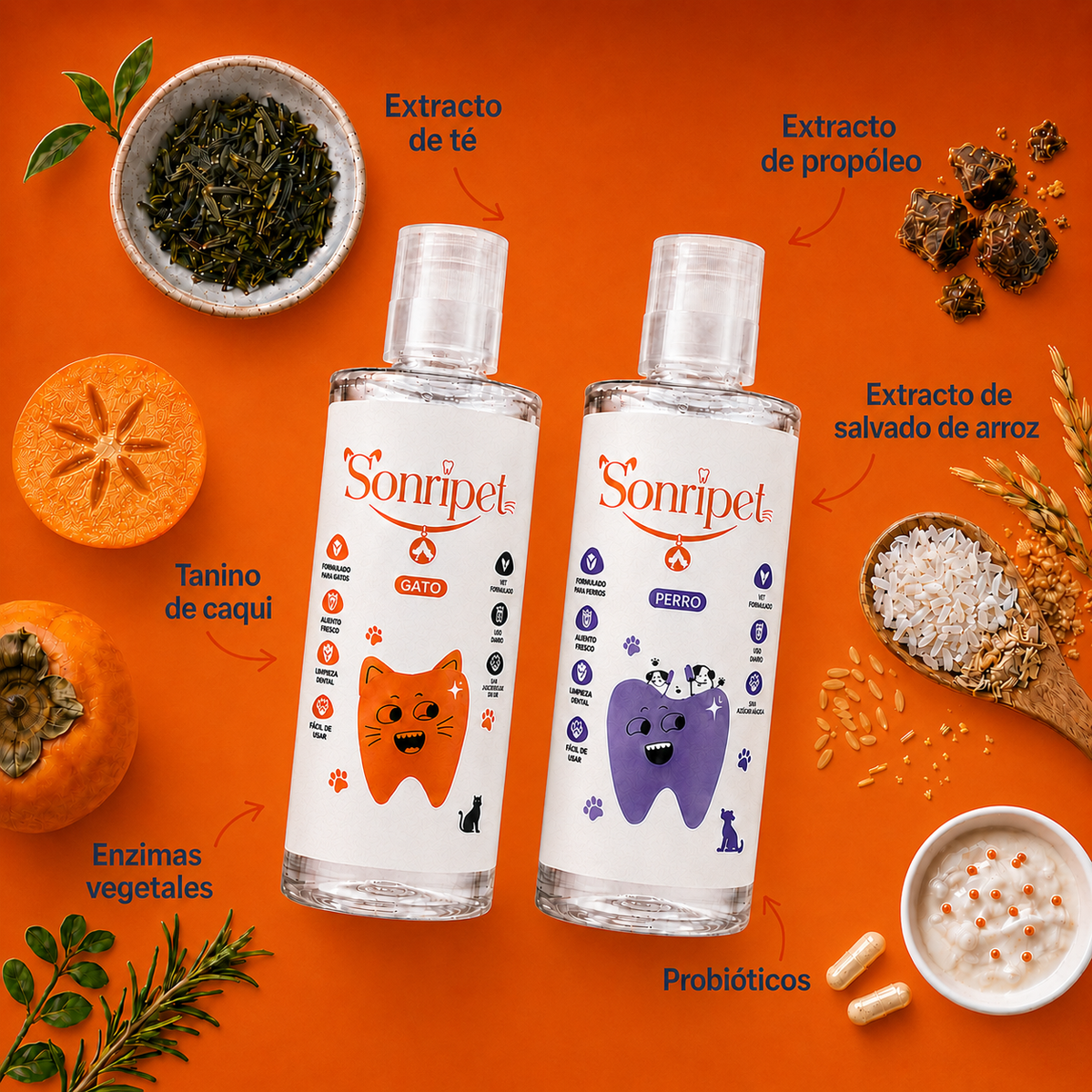 Enjuague Bucal para Mascotas, Sonripet ™️