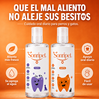 Enjuague Bucal para Mascotas, Sonripet ™️