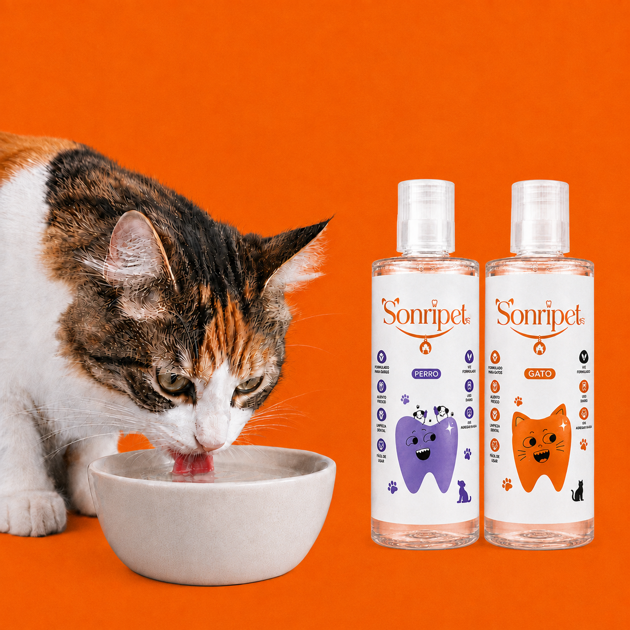 Enjuague Bucal para Mascotas | Reduce Sarro, Bacterias y Mal Olor.