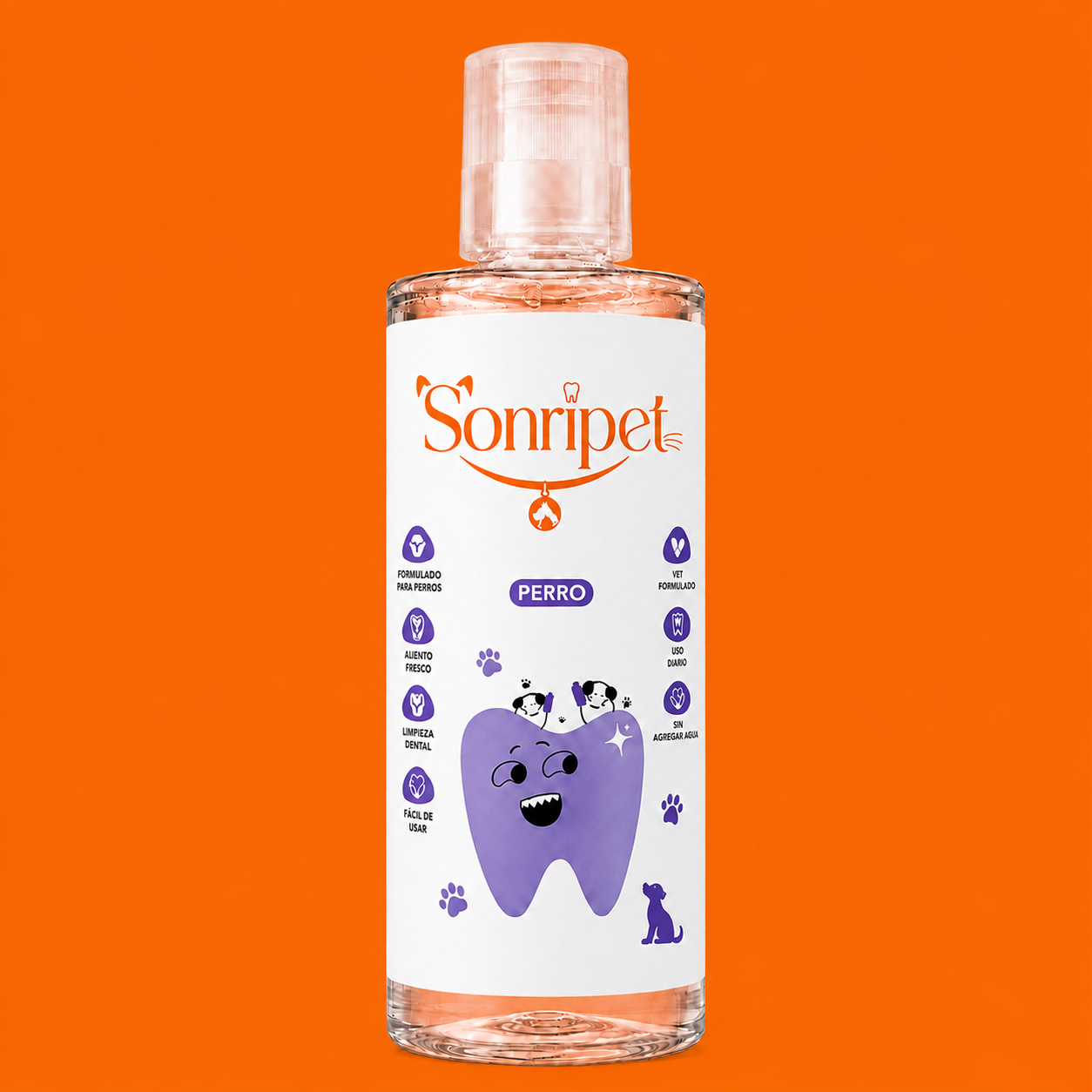 Enjuague Bucal para Mascotas | Reduce Sarro, Bacterias y Mal Olor.