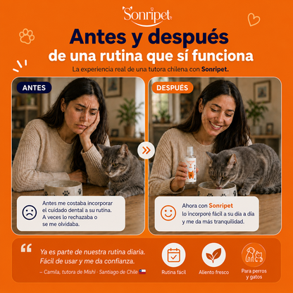 Enjuague Bucal para Mascotas | Reduce Sarro, Bacterias y Mal Olor.